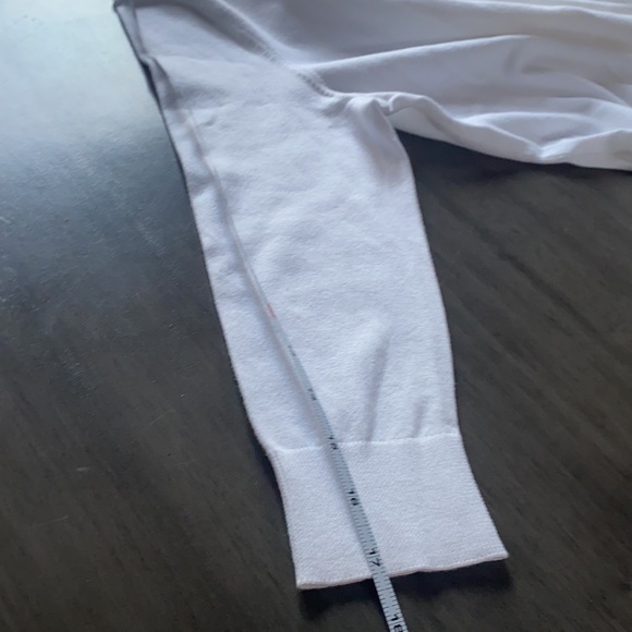 Talbots White Pima Cotton Button Cardigan Sweater medium petite Women’s - Picture 7 of 7